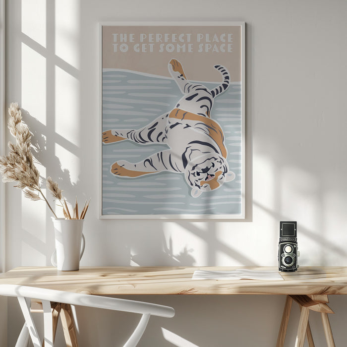 Tiger Typography Kids Quote Framed Art Modern Wall Decor