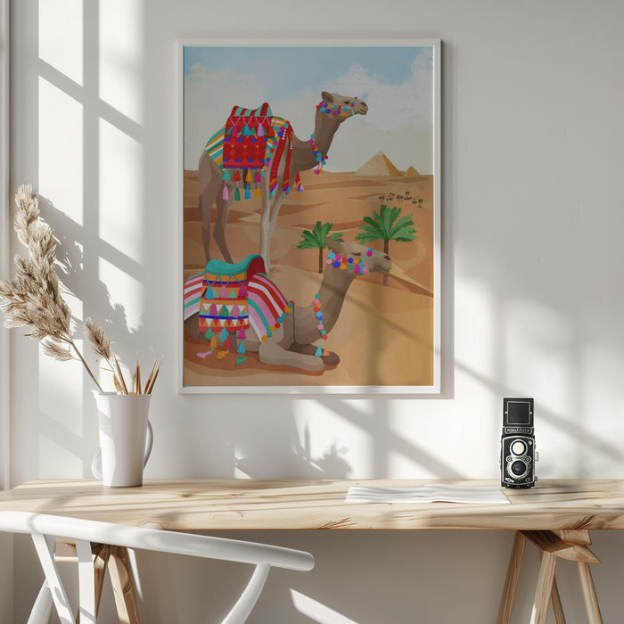 Desert Adventure Framed Art Modern Wall Decor