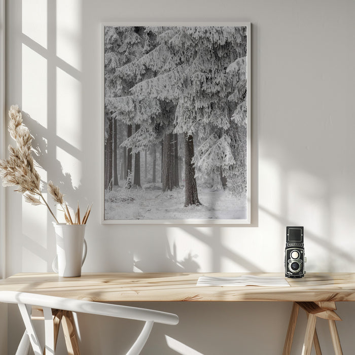 Winter Forest 2 Framed Art Modern Wall Decor