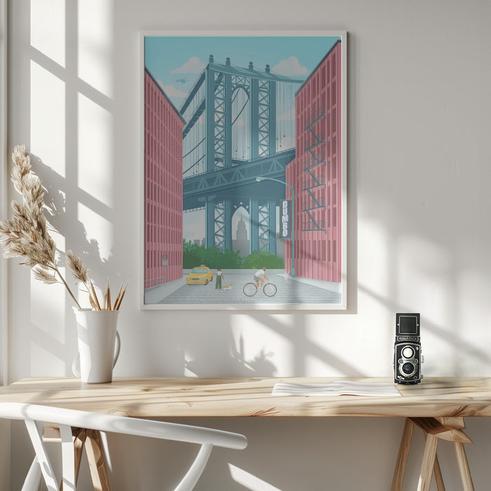 Dumbo, New York Framed Art Modern Wall Decor