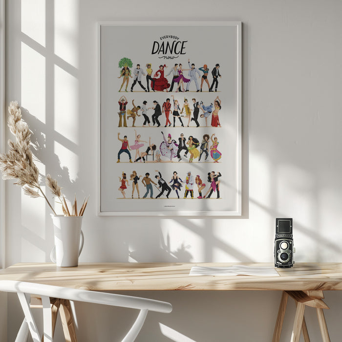 Everybody Dance Now Framed Art Modern Wall Decor