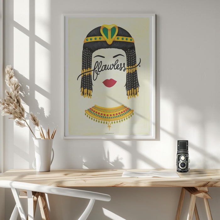 Flawless Cleopatra Framed Art Wall Decor