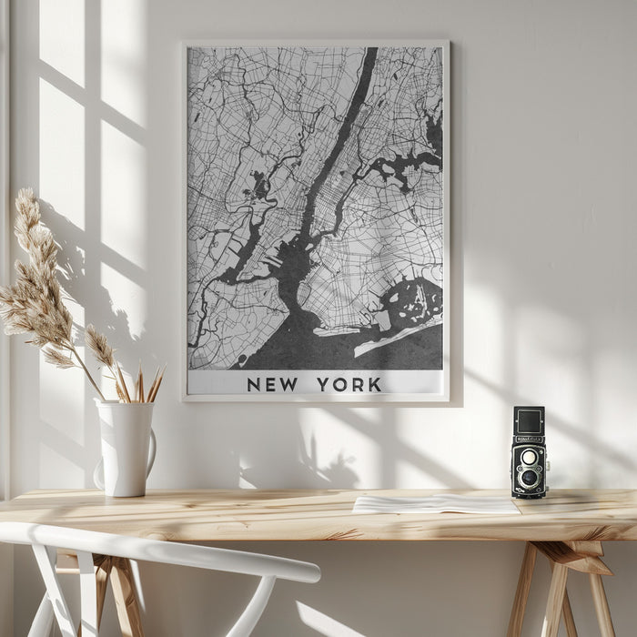 New York Framed Art Modern Wall Decor