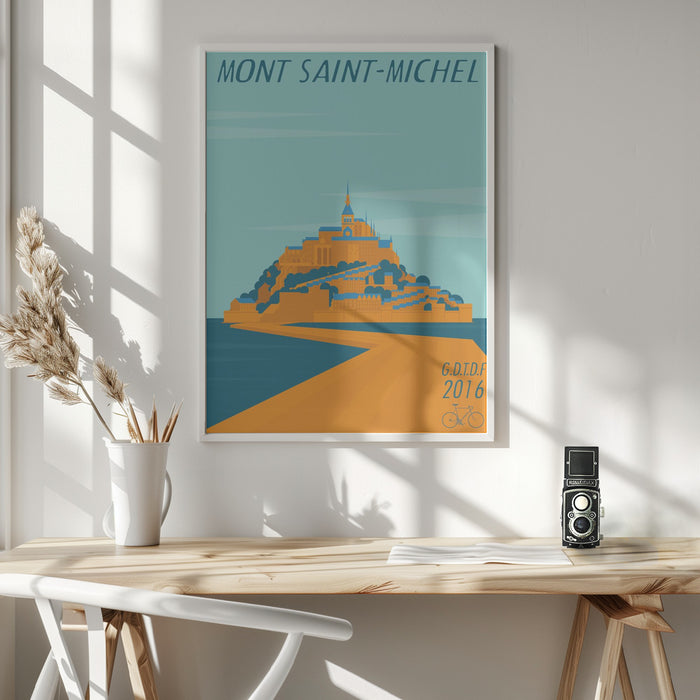 Mont Saint Michel Framed Art Modern Wall Decor