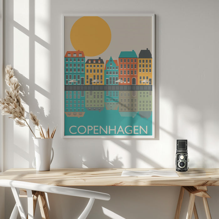 Copenhagen Framed Art Modern Wall Decor