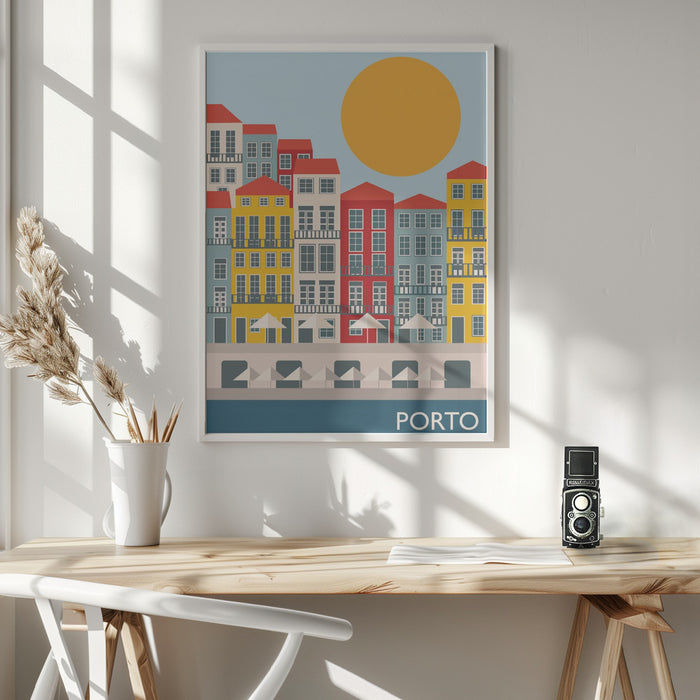 Porto Framed Art Modern Wall Decor