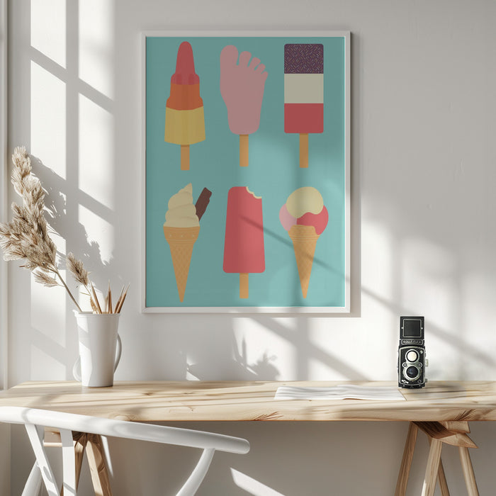 Ices Framed Art Modern Wall Decor