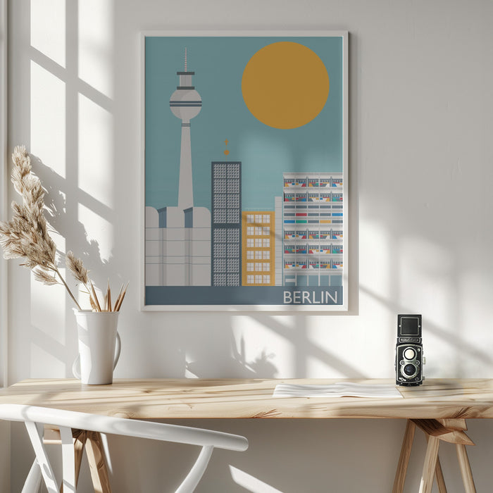 Berlin Framed Art Modern Wall Decor