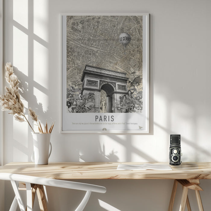 Paris (City Breaks) Framed Art Modern Wall Decor