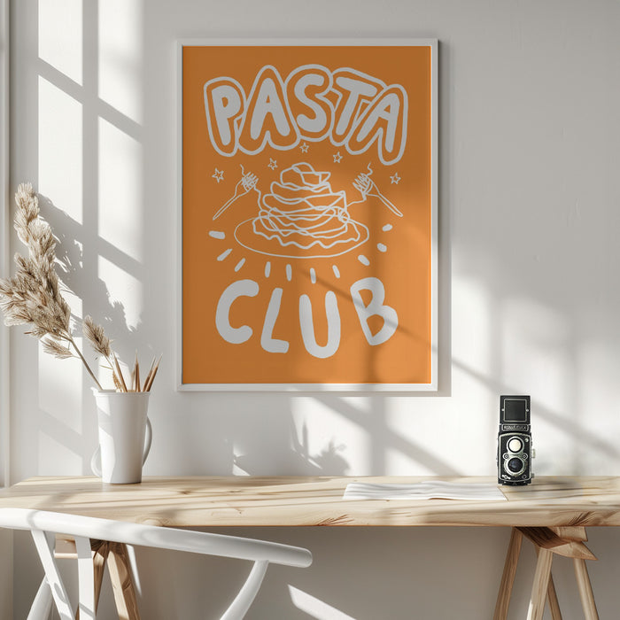 Pasta Club Framed Art Modern Wall Decor