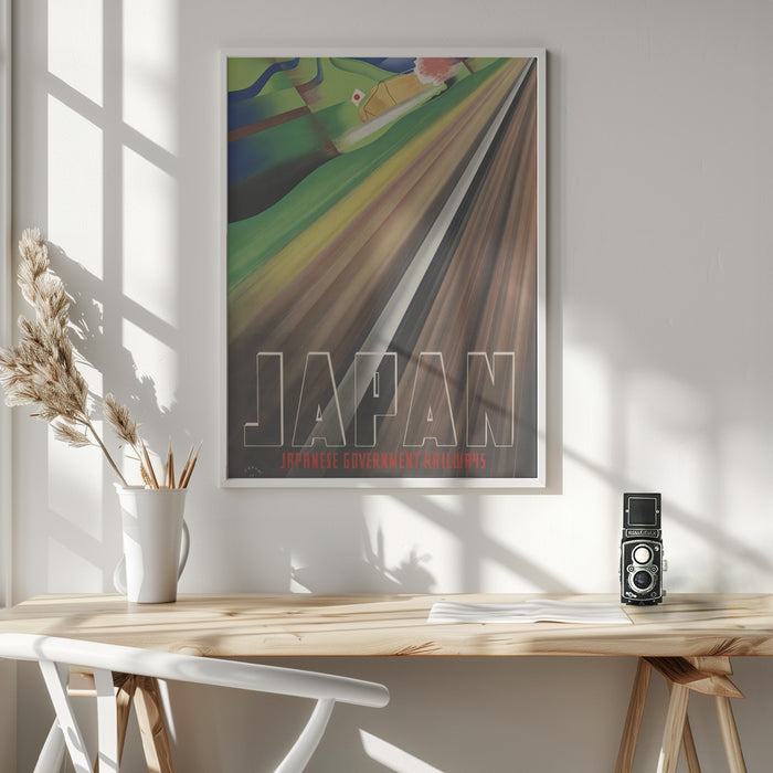 Japan - Japanese Government Railways Framed Art Modern Wall Decor