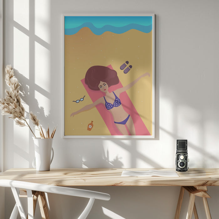 Summer Feeling 1 Framed Art Modern Wall Decor