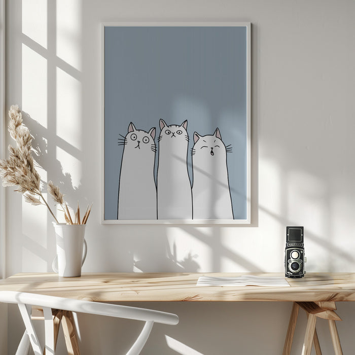 The Cats Framed Art Wall Decor