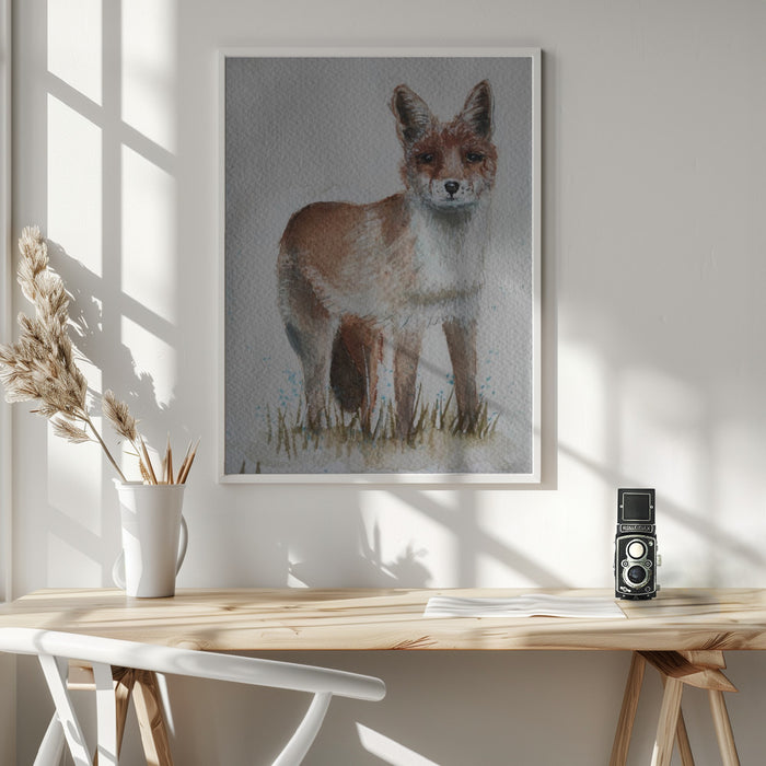 Fox Framed Art Wall Decor