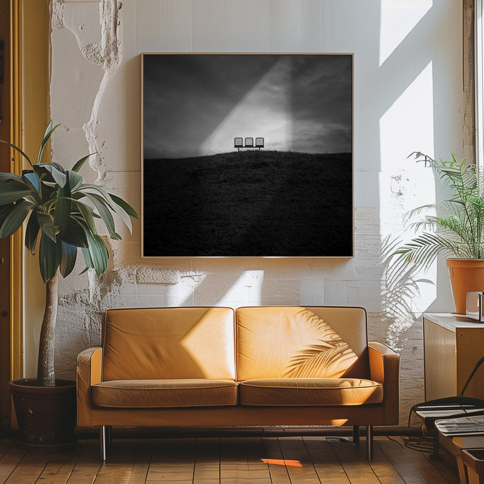 Emptiness Square Canvas Art Print