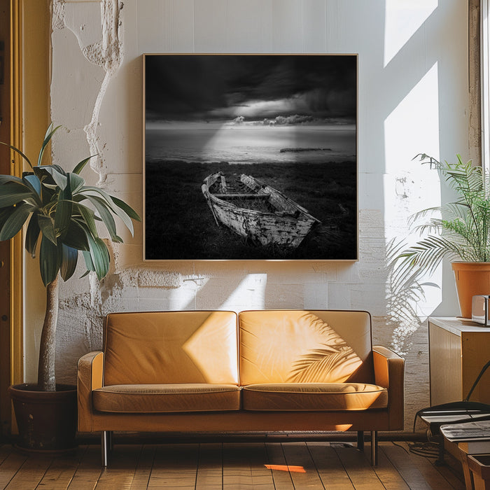 In a Broken Dream Square Canvas Art Print