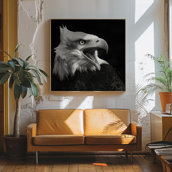 The American Eagle Square Canvas Art Print