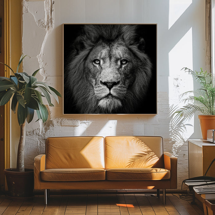 Stare Me Down #3 Square Canvas Art Print