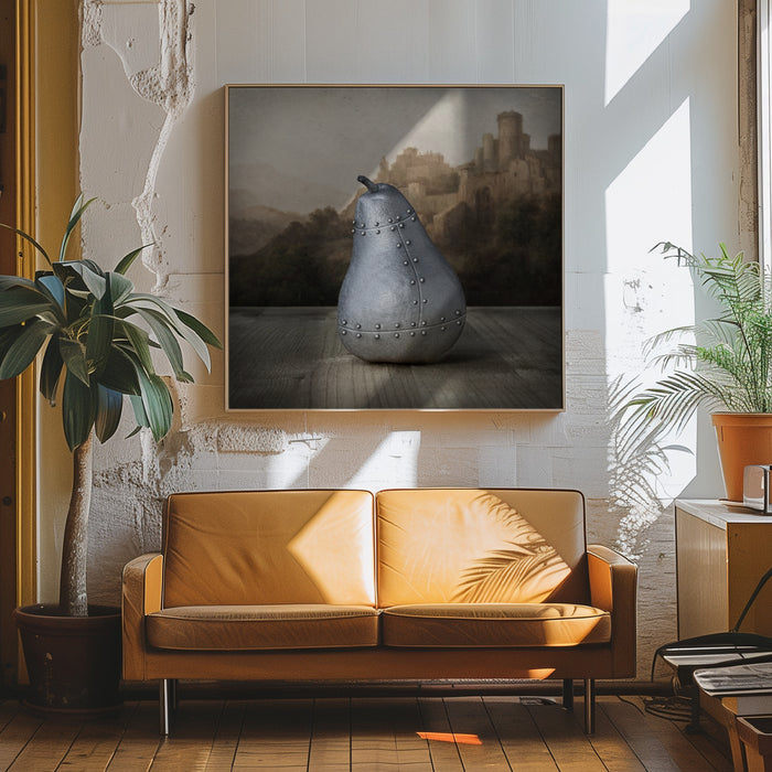 Still life 06 jenaro pérez villaamil Square Canvas Art Print