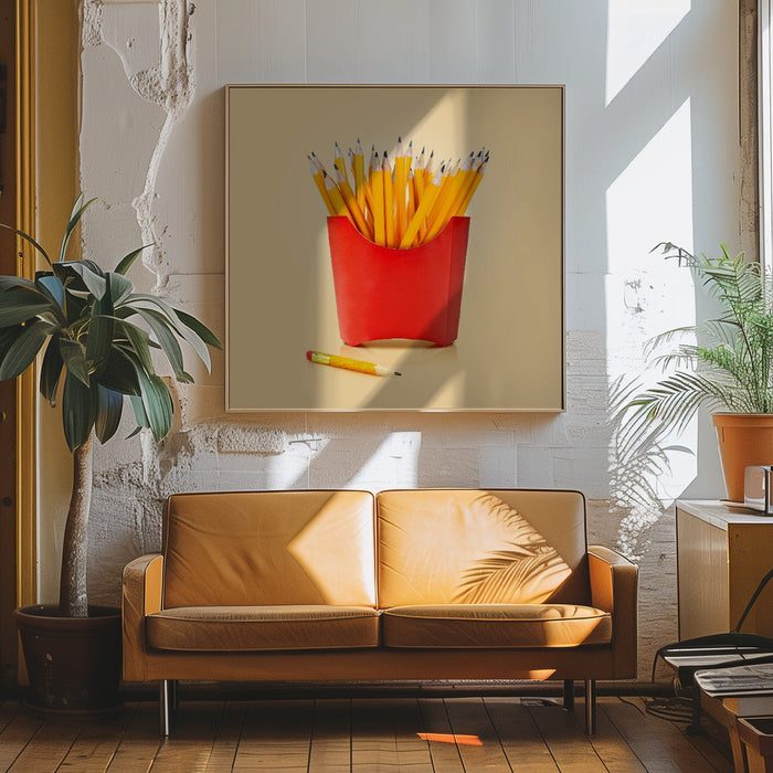 Creative Snack Square Canvas Art Print