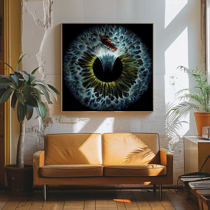 Lost In Your Eye Aquatic Square Canvas Art