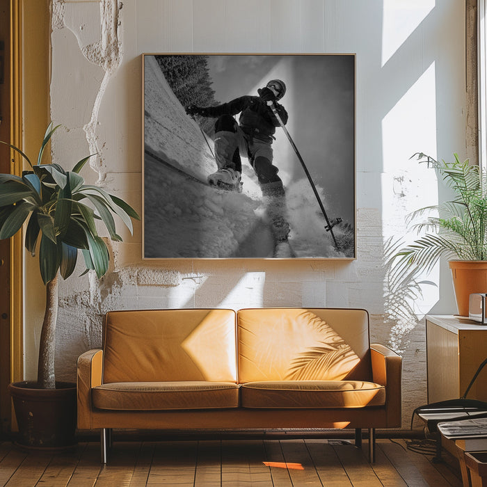 GoPro Rider Square Canvas Art Print