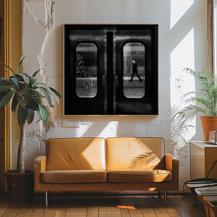 A Lonely Passage Square Canvas Art Print