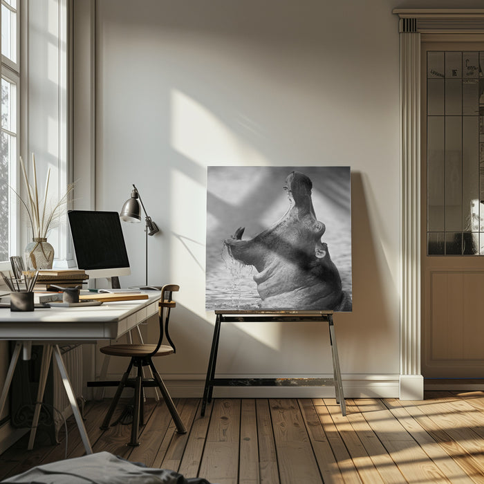 The Mouth Square Canvas Art