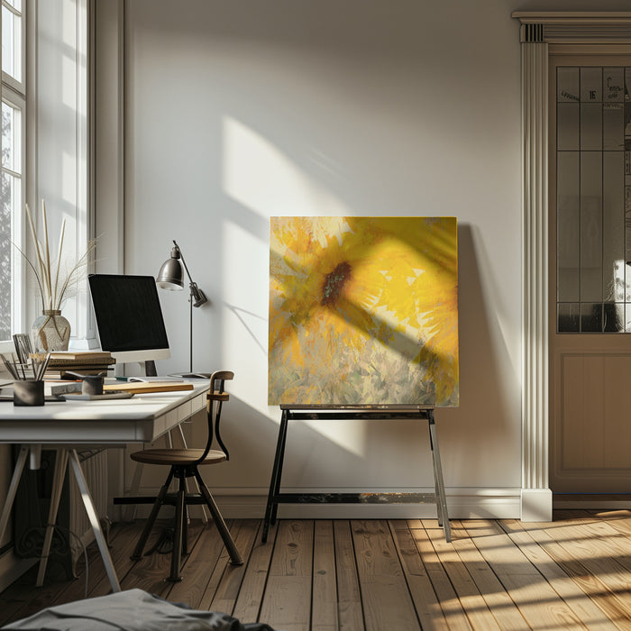 Sunflower Square Canvas Art