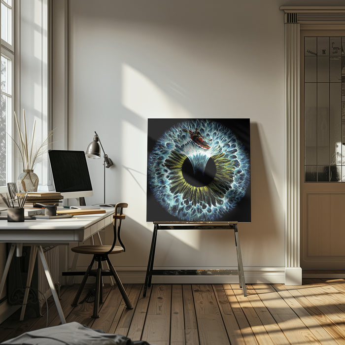 Lost In Your Eye Aquatic Square Canvas Art