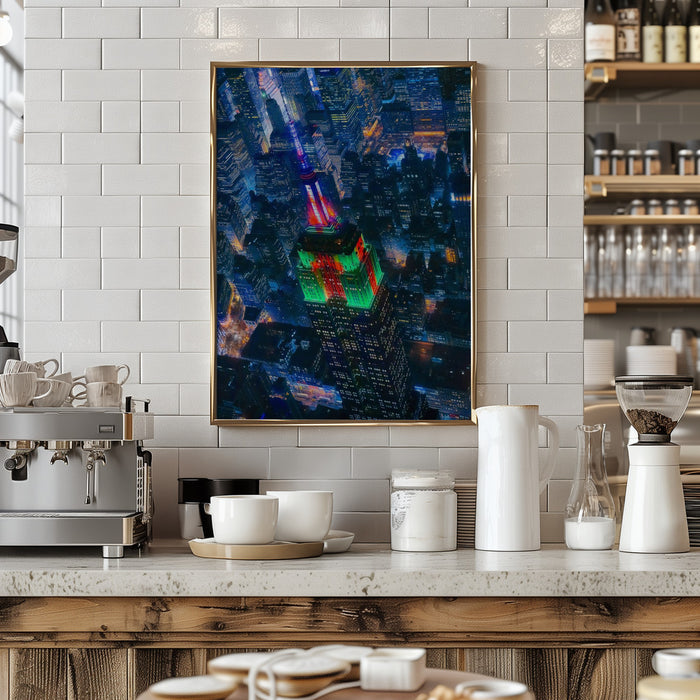 Flying NYC Framed Art Modern Wall Decor