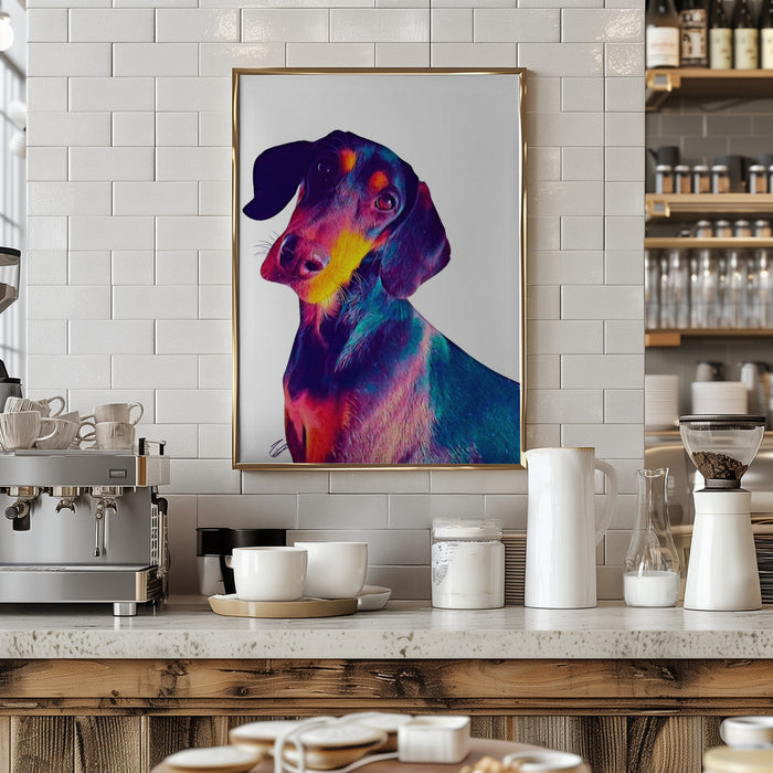 Finn Dog Framed Art Wall Decor