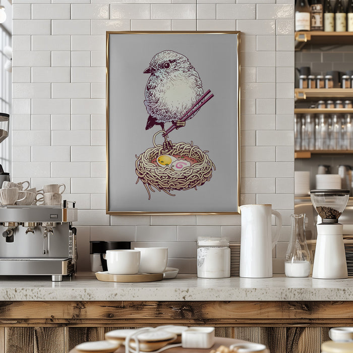 budget ramen Framed Art Modern Wall Decor