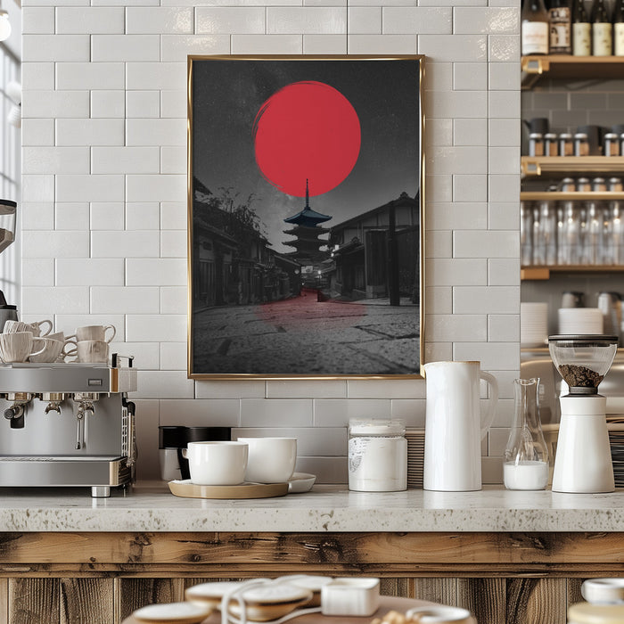 Lonely Temple Framed Art Wall Decor