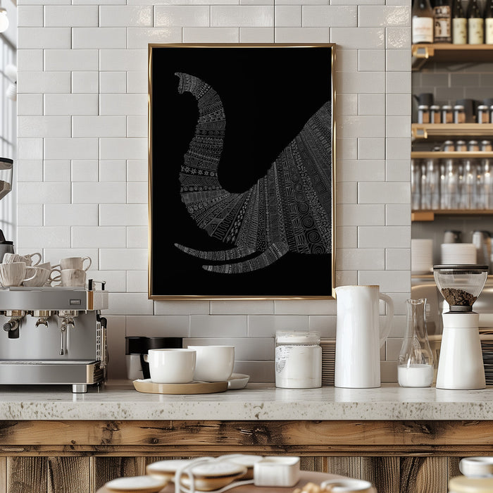 Elephant Nº2 Framed Art Modern Wall Decor