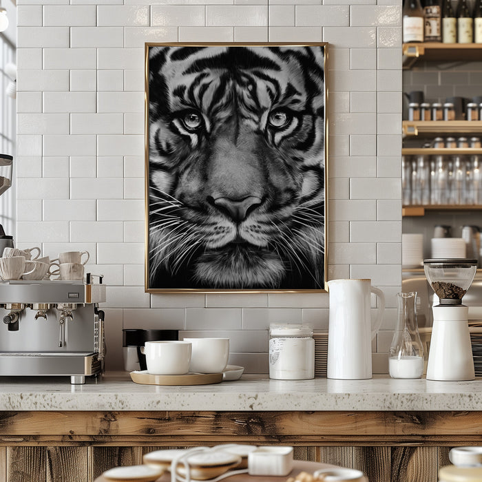 Tiger Framed Art Wall Decor