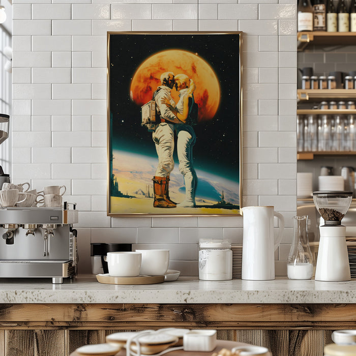 Intergalactic Love Framed Art Modern Wall Decor