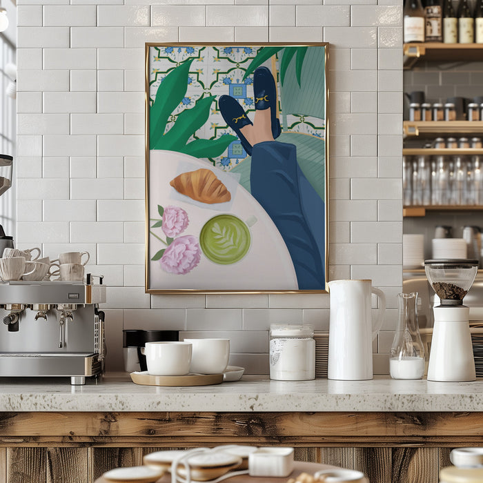 Cafe Framed Art Modern Wall Decor