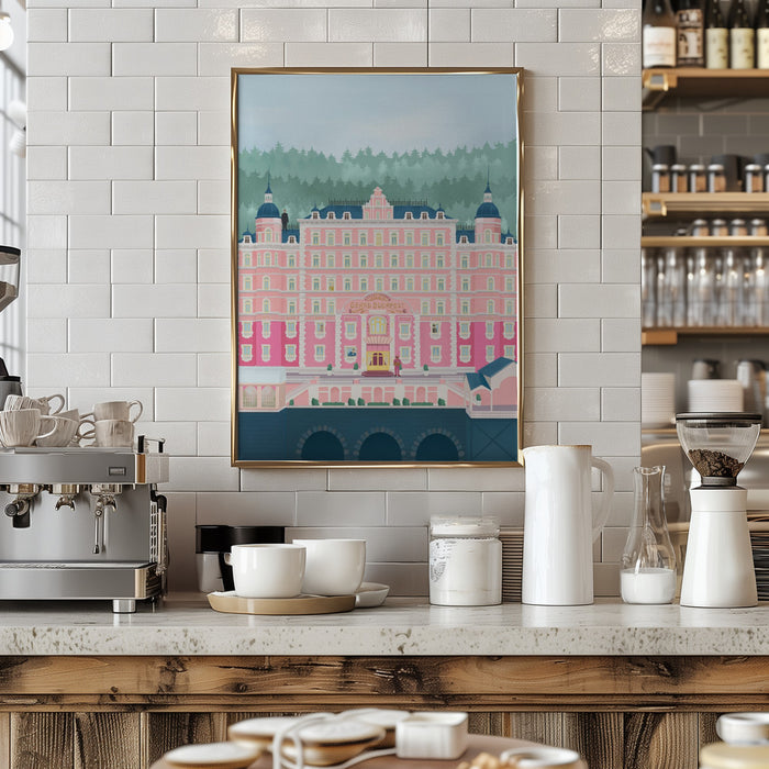 The Grand Budapest Hotel Framed Art Modern Wall Decor