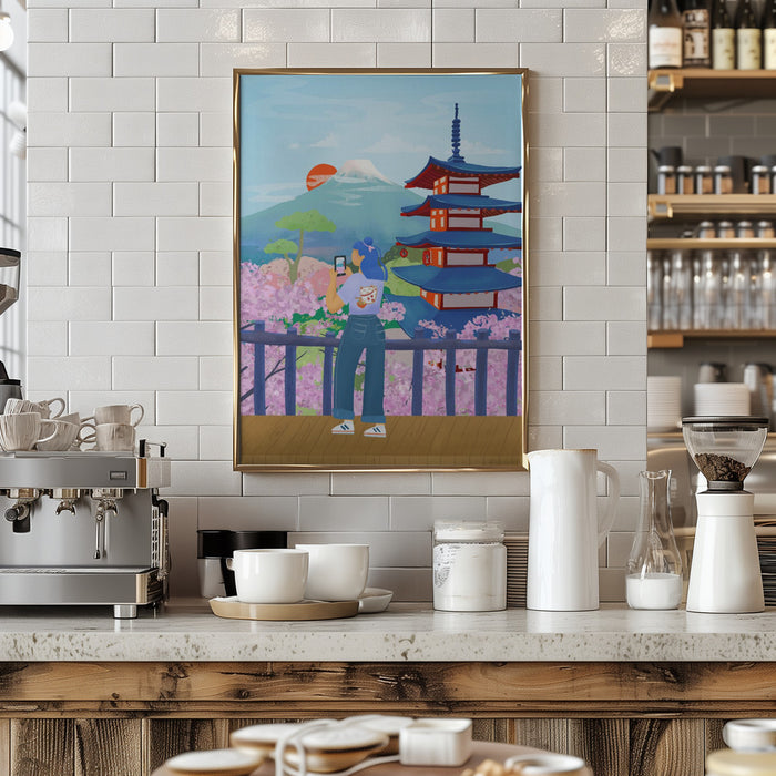 Japan Framed Art Modern Wall Decor