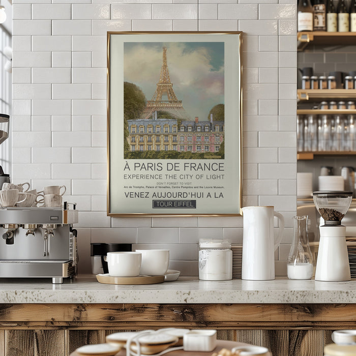 Paris retro print Framed Art Modern Wall Decor