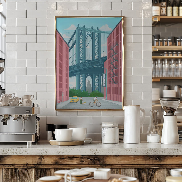 Dumbo, New York Framed Art Modern Wall Decor