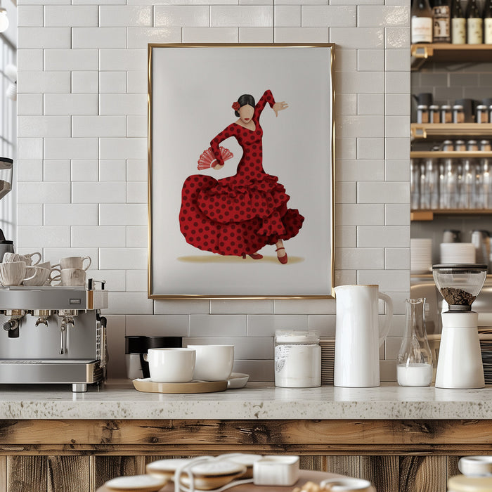 Flamenco Framed Art Modern Wall Decor