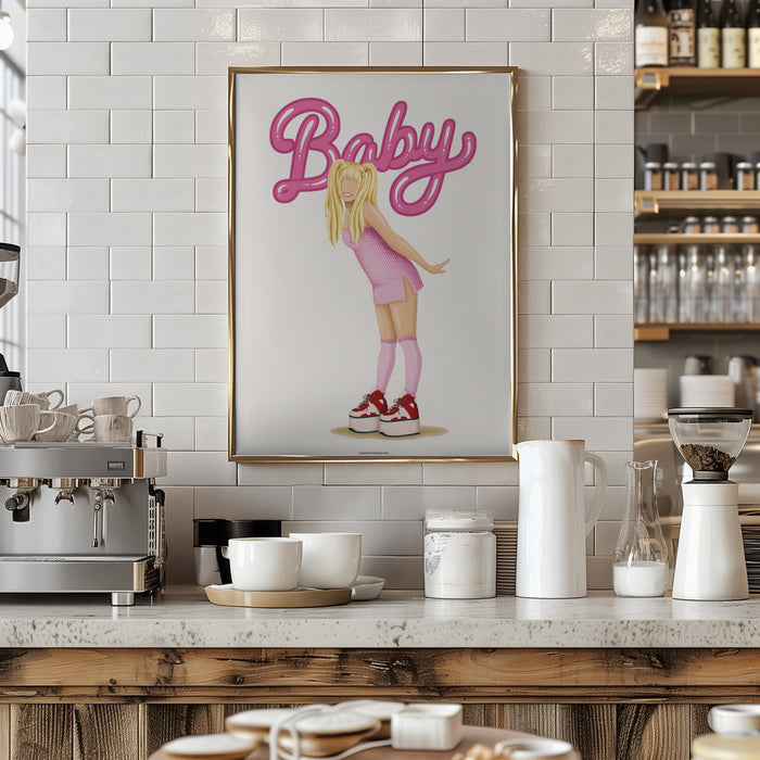 Baby Spice Framed Art Modern Wall Decor