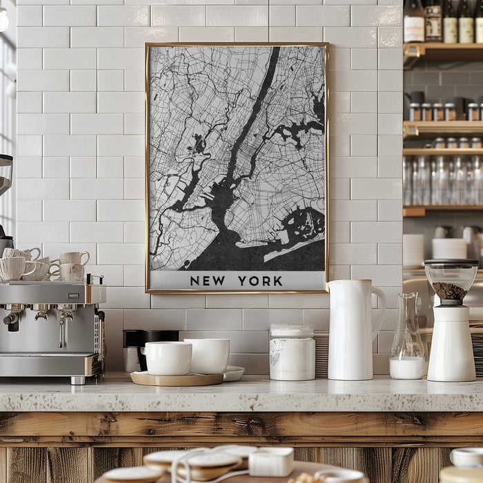 New York Framed Art Modern Wall Decor