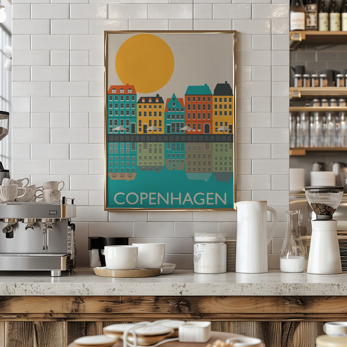 Copenhagen Framed Art Modern Wall Decor