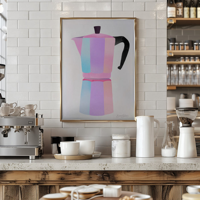 Buongiorno Espresso Framed Art Modern Wall Decor