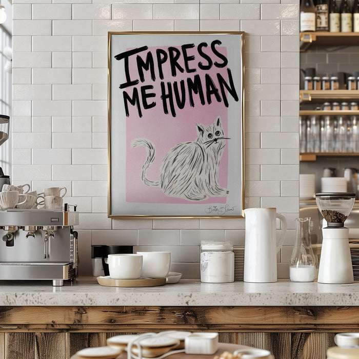 Cat Owner - Impress Me Human Framed Art Modern Wall Decor