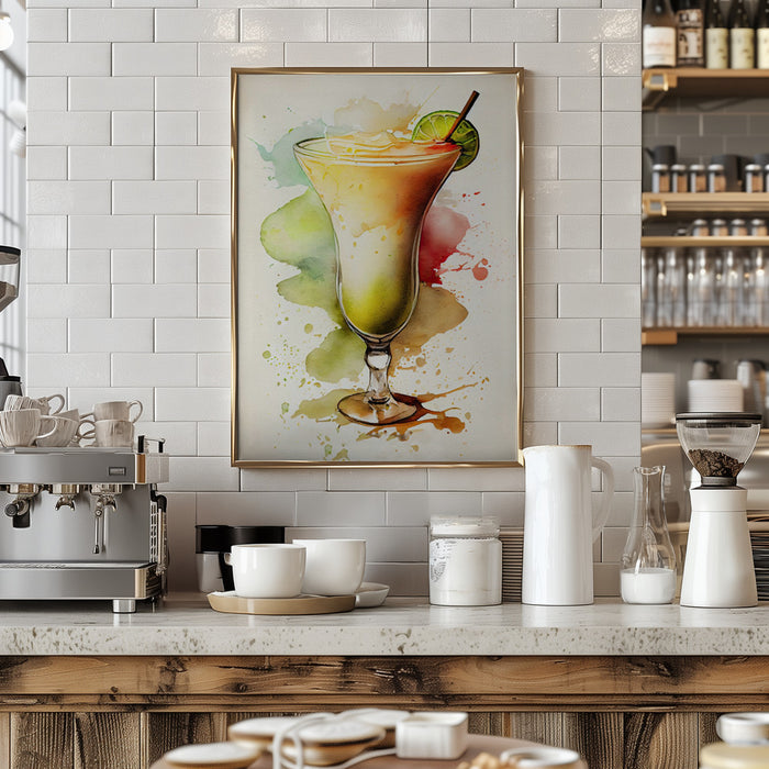 Drinks cocktail Framed Art Modern Wall Decor