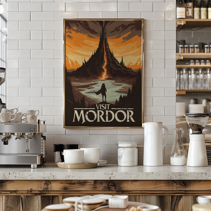 Visit Mordor Framed Art Modern Wall Decor